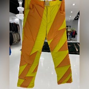 ERL Orange & Yellow Puffer Woven Lounge Pants